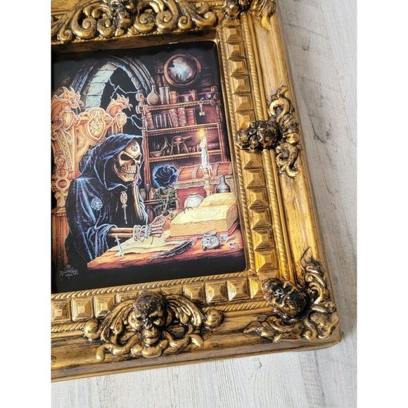 Alchemy Carta plastic photo frame skull Halloween skeleton wizard satan devil ho - Picture 3 of 13